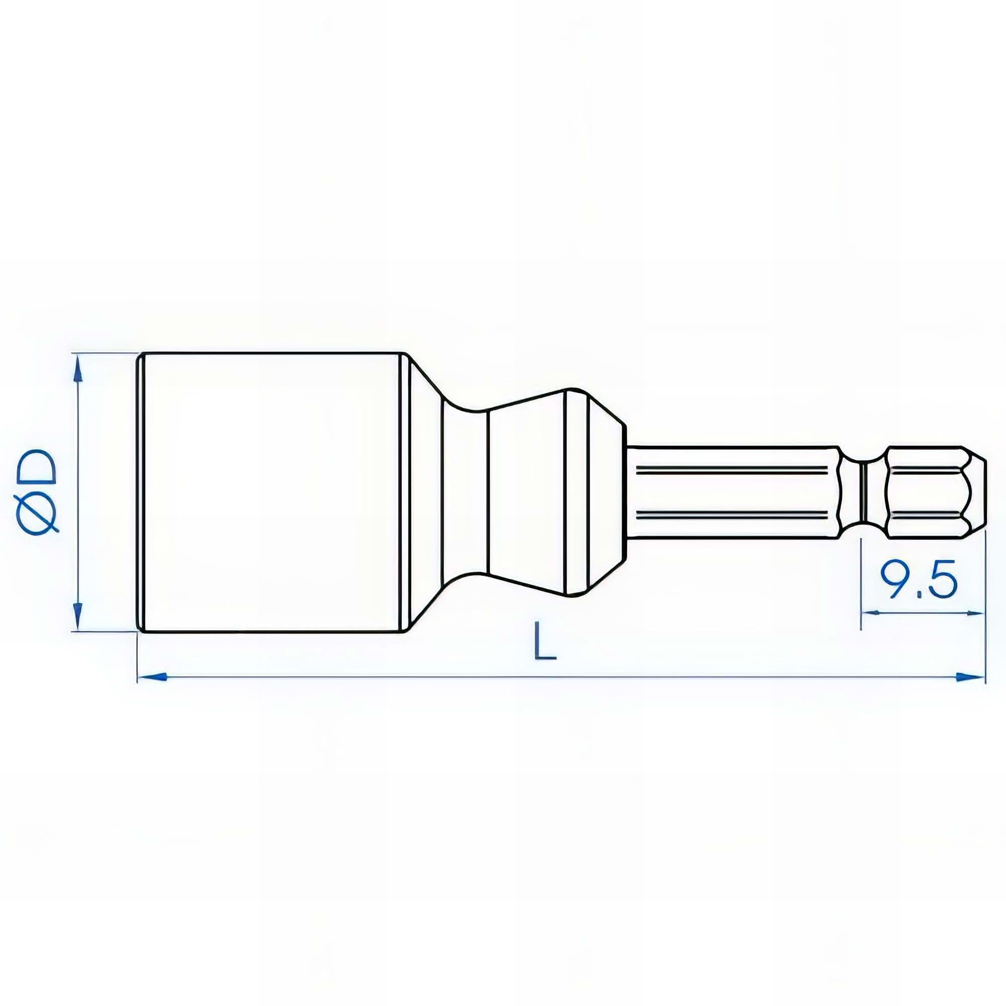 king tony Vaso para varilla roscada 6mm 75A106M