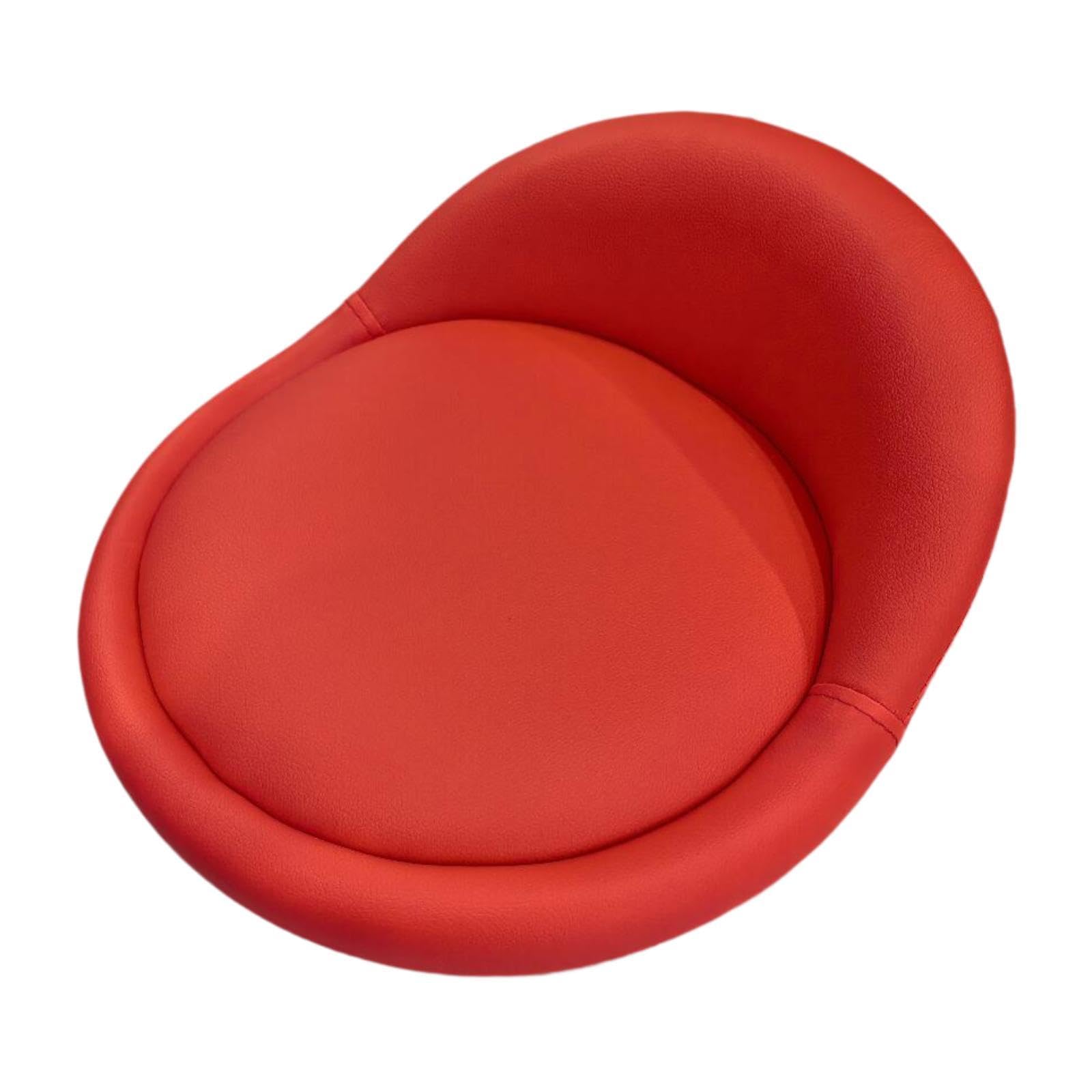 Coussin De Siège Rond En PU Pour Tabouret De Bar - Rembourré, Facile à Nettoyer, Remplacement Idéal - 9
