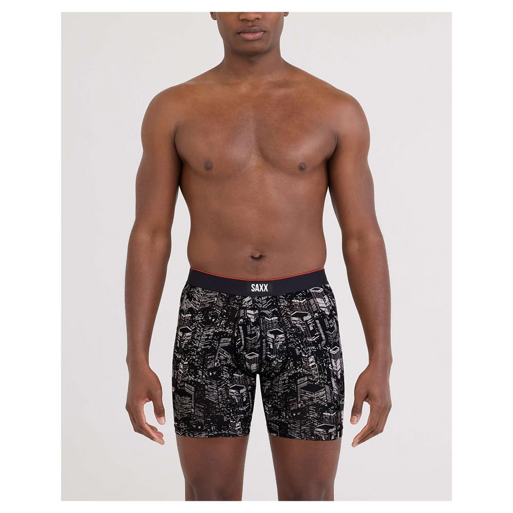 SAXX Underwear Co. Sous-vêtements pour homme avec poche Multi Sport Mesh Boxer Braguette