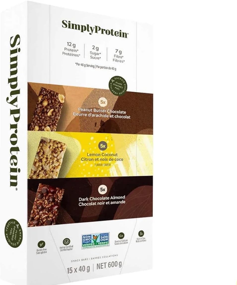 Generic Simply Protein Crispy Protein Bars Variety Pack, 1.41 oz (Pack of 15)
