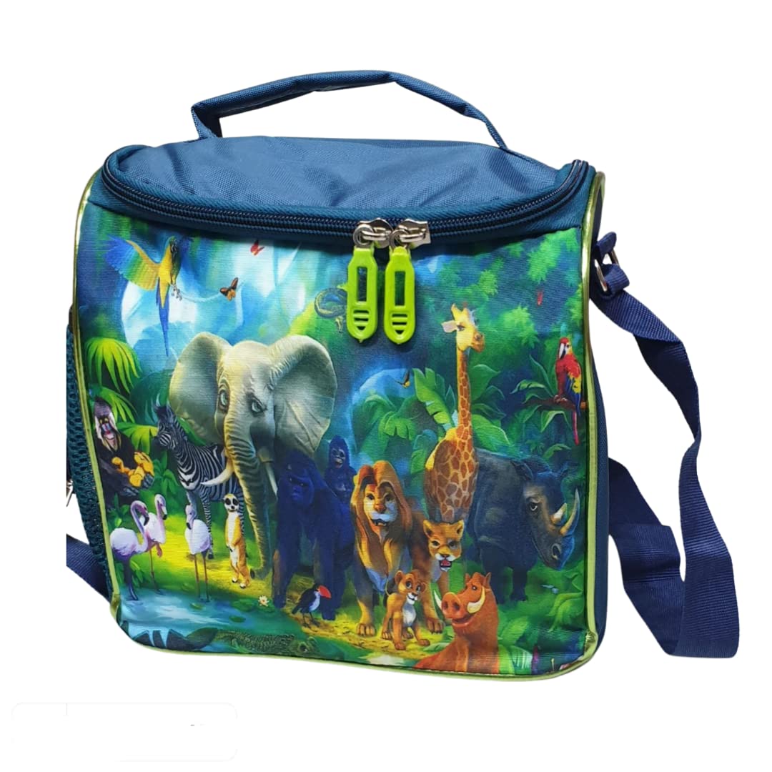 Dinosaur Lunch Bag for Kids - Insulated & Blue -13 Dinosaur Lunch Bag for Kids - Insulated & Blue -13