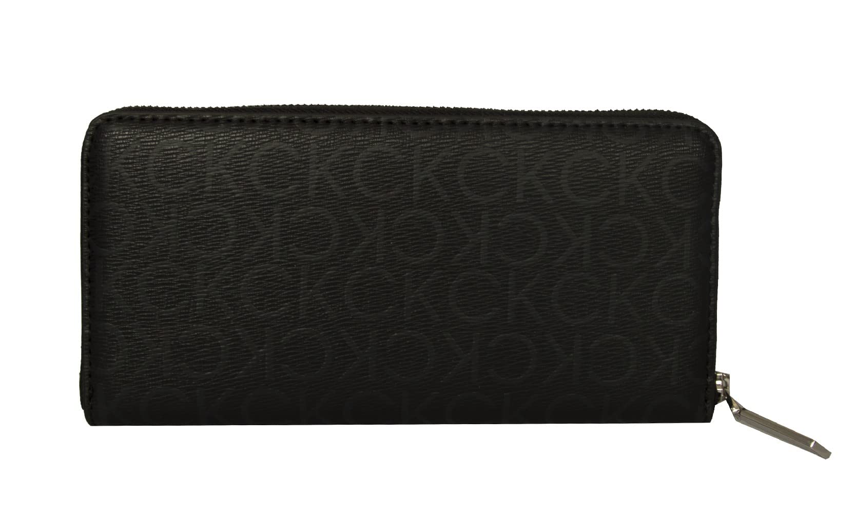 Calvin Klein CK Must Zip Around Wallet With Pocket Epi Mon Black Mono