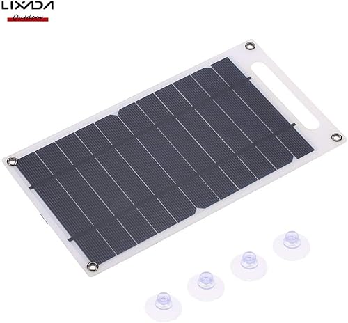 Miniatura 9 de Lixada Cargador de panel solar Puerto USB portátil de alta potencia en forma de papel monocristalino de silicona para teléfono celular Camping