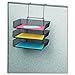 Fellowes Mesh Partition Additions Triple Tray, Side Load, Letter Size, Black (75902)