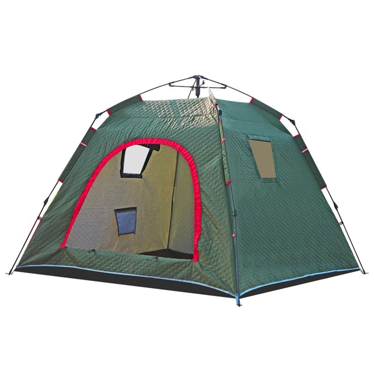 SciAza ice Fishing Tent ice Fishing shelter Insulated Quickly Set Up a Cotton Winter Ice Fishing Tent, Suitable for 3-4 People(Color:2)