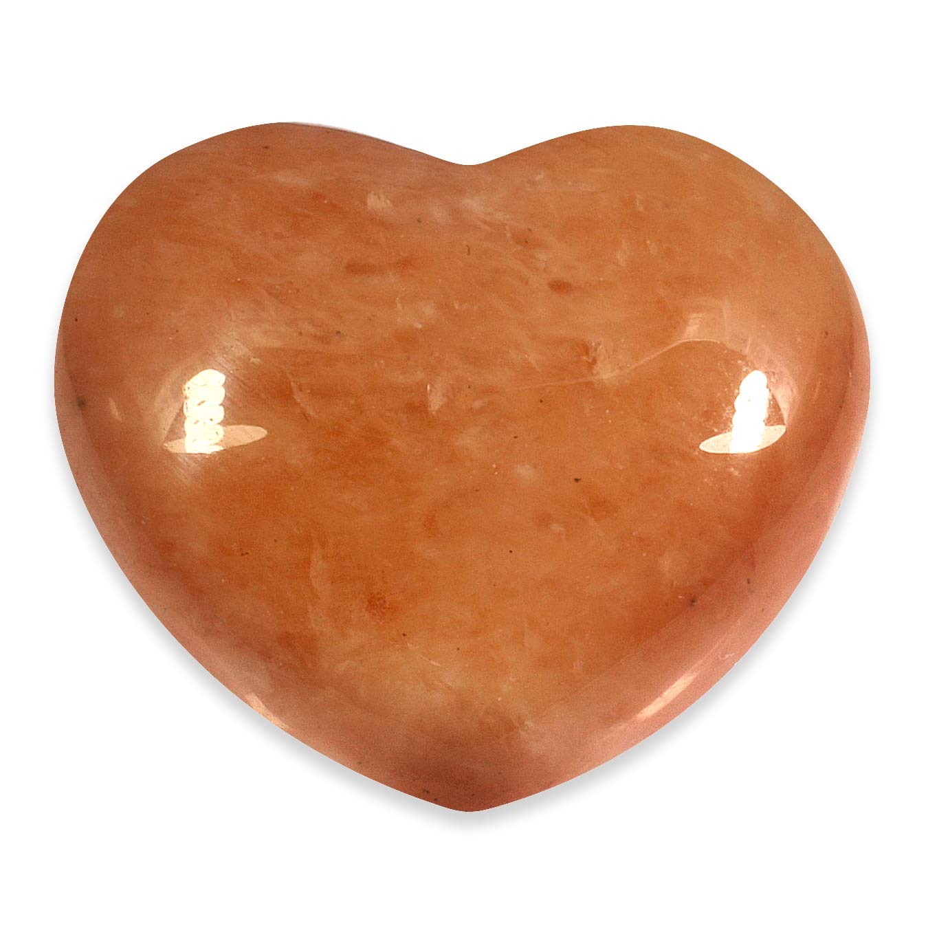 Peach Aventurine Crystal Heart ~45mm
