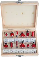 Kit De Fresas Para Tupia Madeira 6mm Com 12 Peças Charbs