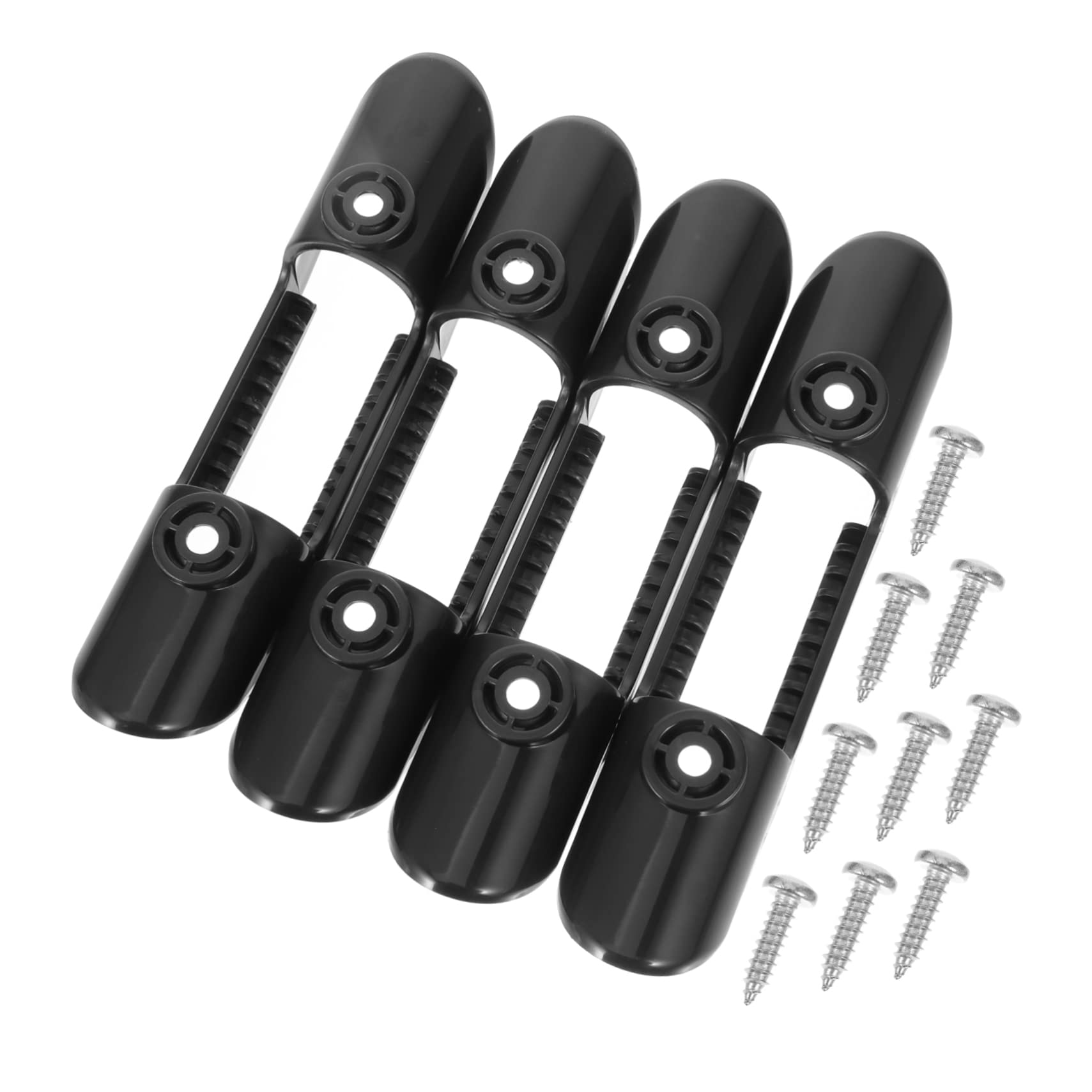 Toddmomy Paddelschnalle Kajak Paddelhalter Clip Feste Paddelklemme universeller Paddelhalter Paddelclip mit Schraube Paddelhalter zum Kajakfahren Plastik Black