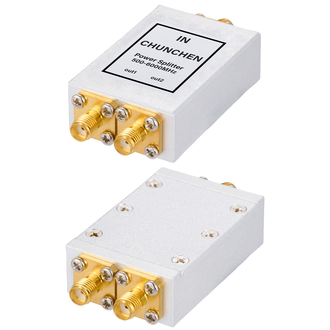 2 Vie 0.5-6GHz Splitter di Potenza 50 Ohm SMA Femmina Connettore Splitter di Segnale 500Mhz-6000Mhz Cavo Splitter di Segnale 1 Ingresso 2 Uscita per Cavo Antenna