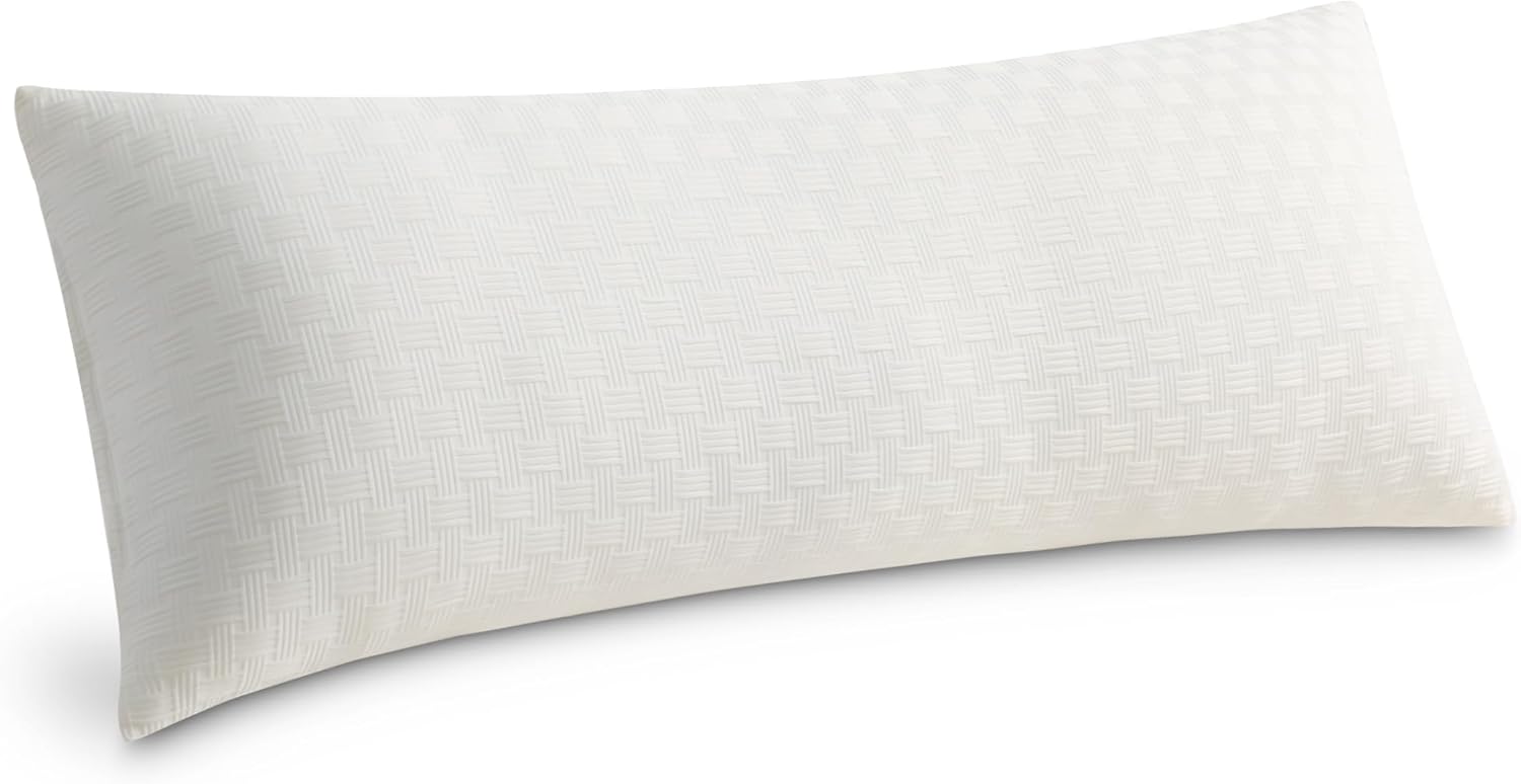 Oubonun Full Body Pillow for Adults, Soft and Fluffy Large Body Pillow for Sleeping, Premium Long Bed Pillow for Side Sleepers(21 X 54,Cream)