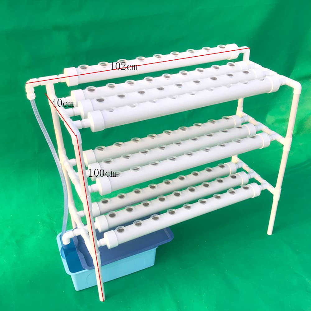 Hydroponic Growing System Hydroponic System Indoor Hydrokultur Growkit 90 Pflanzenstandorte 3 Lagiges Pflanzen Gemüse Werkzeug Vertical Farming mit Wasserpumpe