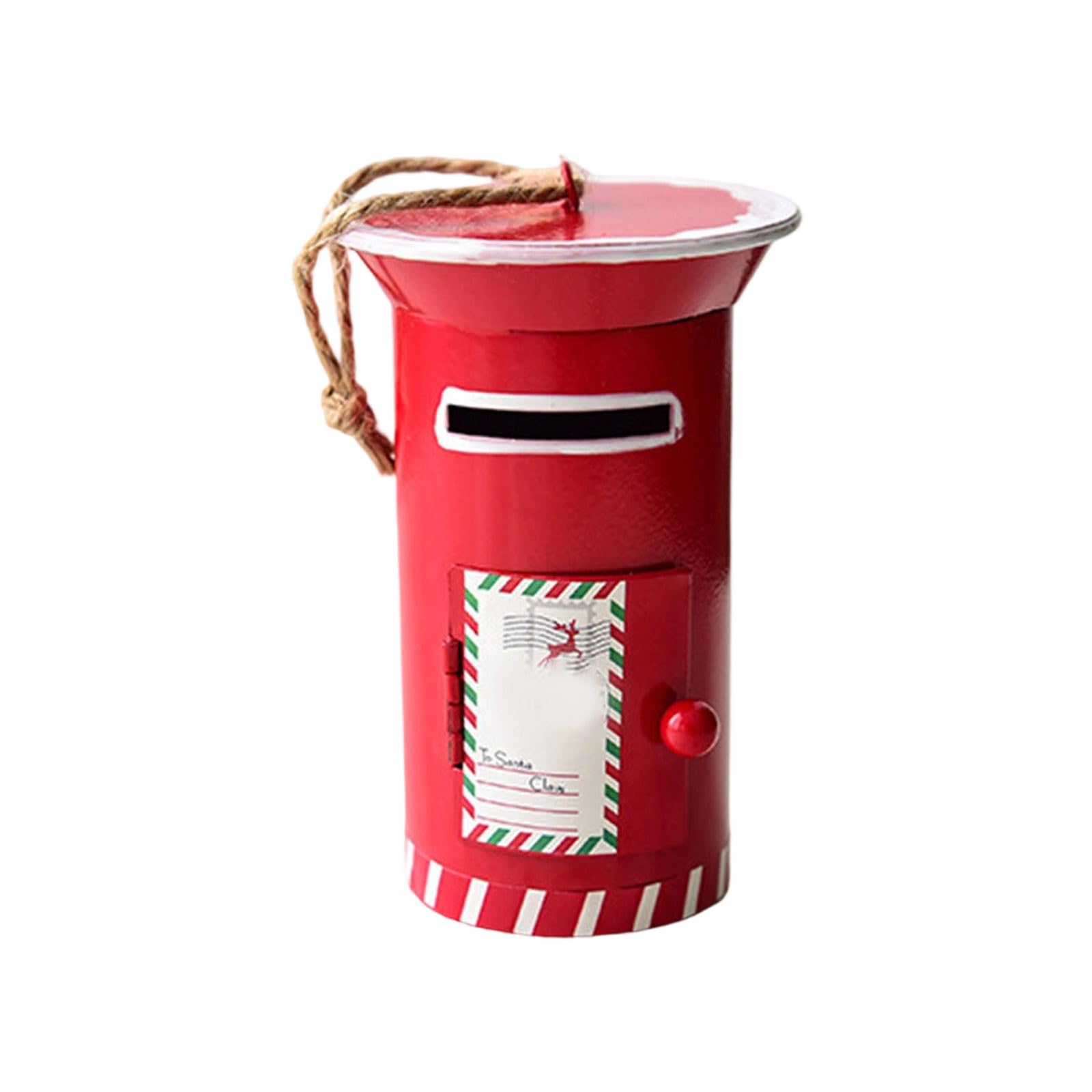 Elnwnnkc ChristmasIron Mailbox Ornament Hanging Decorations for Garden Doorway Porch Mantels Indoor and Outdoor Decoration Iron Holiday Decoration