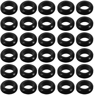 Tool parts 30pcs Double Side Rubber Ring Sealing Grommet Wire Grommets 19mm x 7.5mm