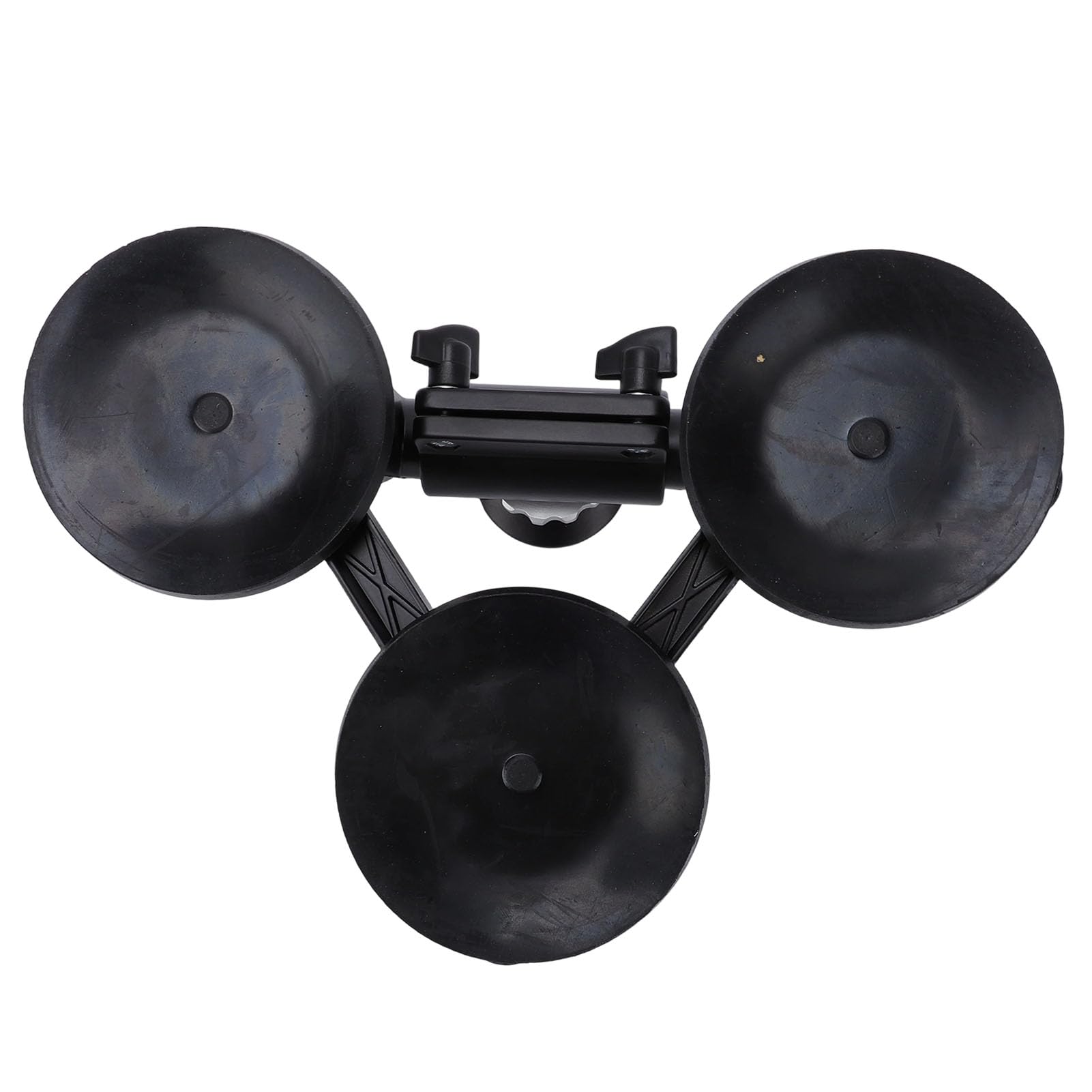 Supporto da Auto per Carichi Pesanti con Tripla Ventosa, Vite da 1/4 di Pollice per Fotocamera DSLR Mirrorless, Forte Aspirazione, Carico di 20 Kg Sul Cruscotto, Parabrezza, Tettuccio