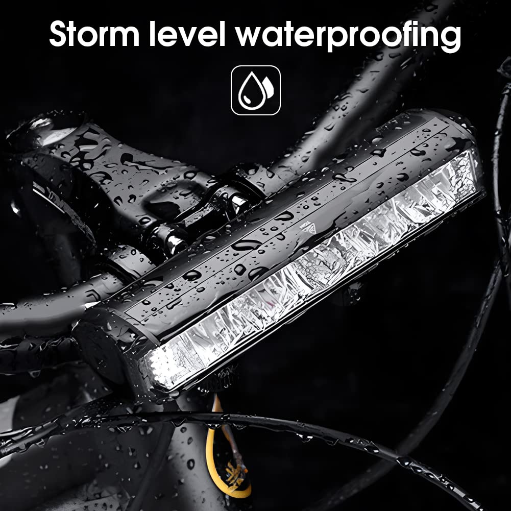 NIUAWASA Luci per Bicicletta - Faro per Bici Ricaricabile Potente 5 LED Impermeabile 8000mAh Luce Bicicletta 2600 Lumen per Guida Notturna/Luce Anteriore di Sicurezza MTB Road Ciclismo Pendolarismo