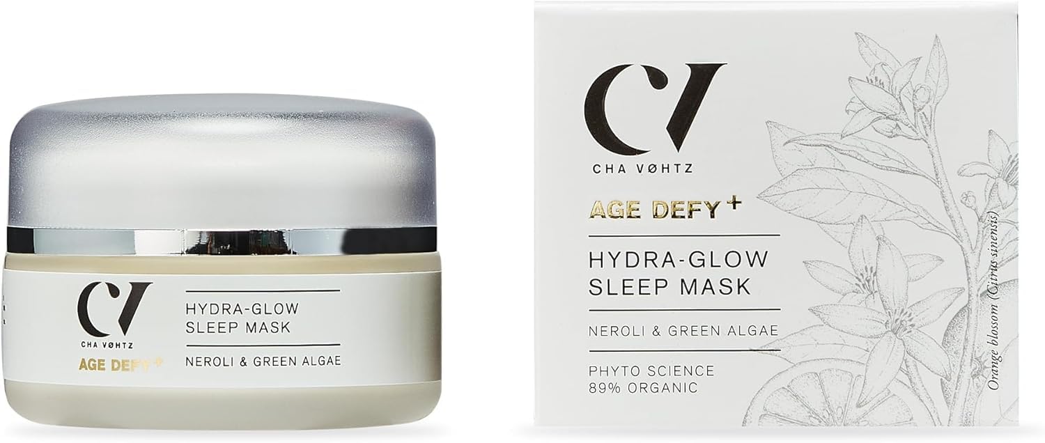 Green People Age Defy+ Mascarilla Hydra-Glow, Piel Seca y Madura, 50ml | Crema Hidratante de Noche Antienvejecimiento, para Piel Seca y Madura, Libre de Parabenos y Alcohol, Vegana