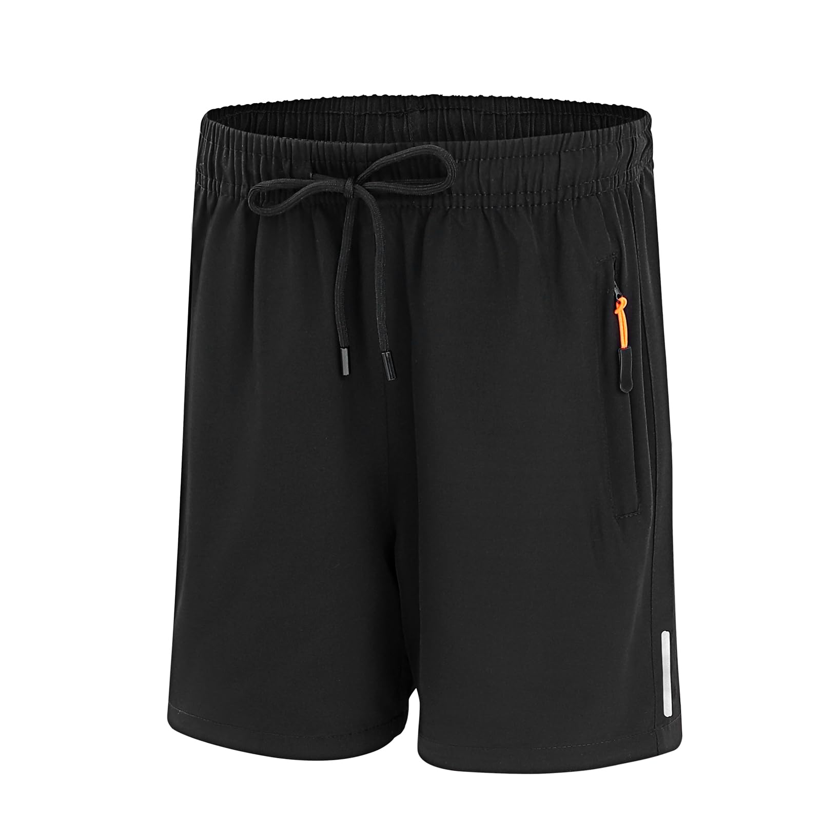 LACOFIA Lot de 2 Shorts D'été Légers à Séchage Rapide pour Enfant Garçon avec Poches à Fermeture Éclair Taille Élastique de 6 à 14 Ans