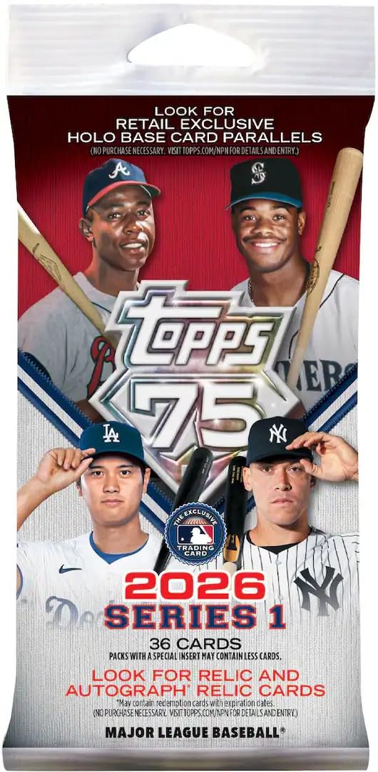 2026 Topps Series 1 MLB Baseball Fat Pack