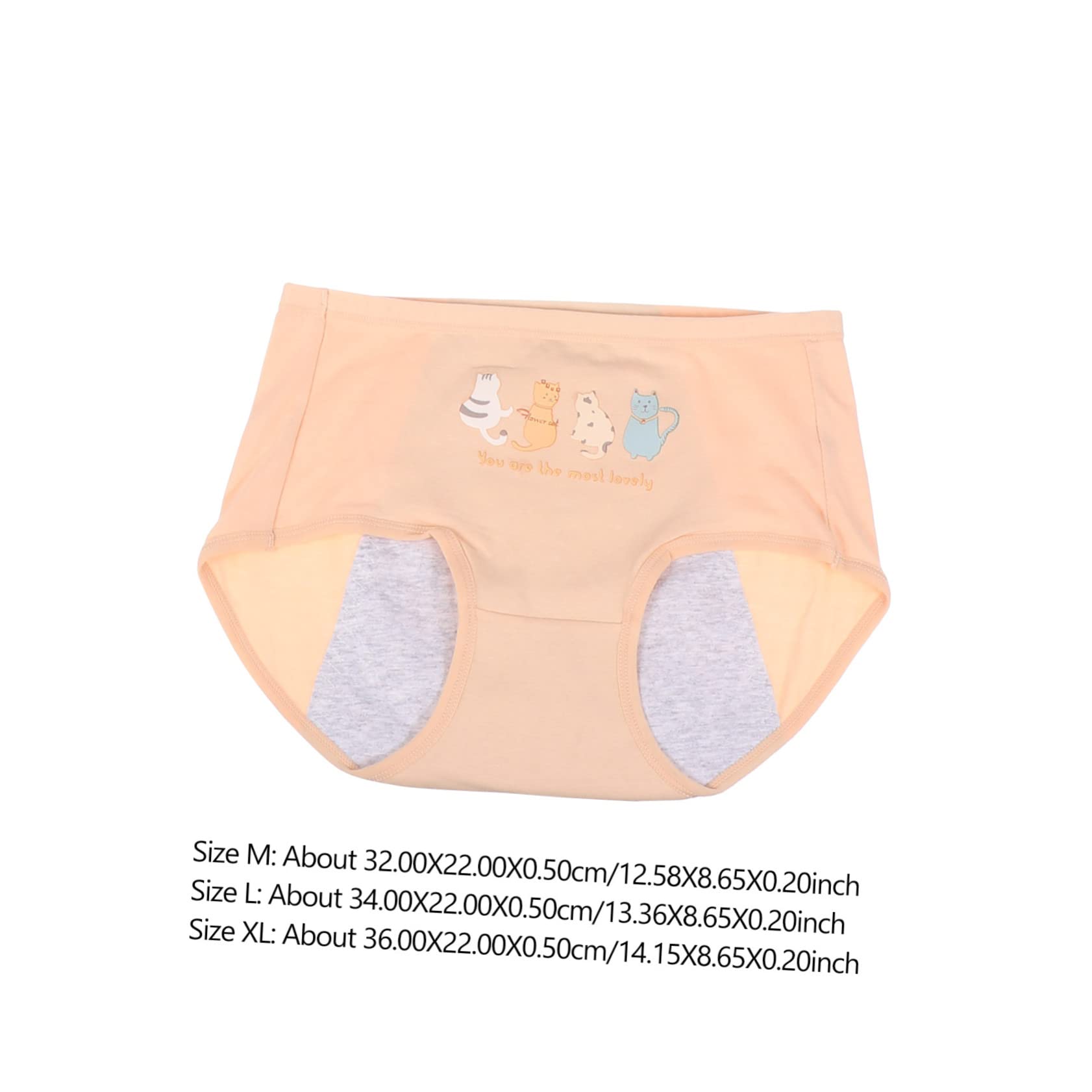 Bragas Menstruales de Algodón para Mujer, 6 Piezas M