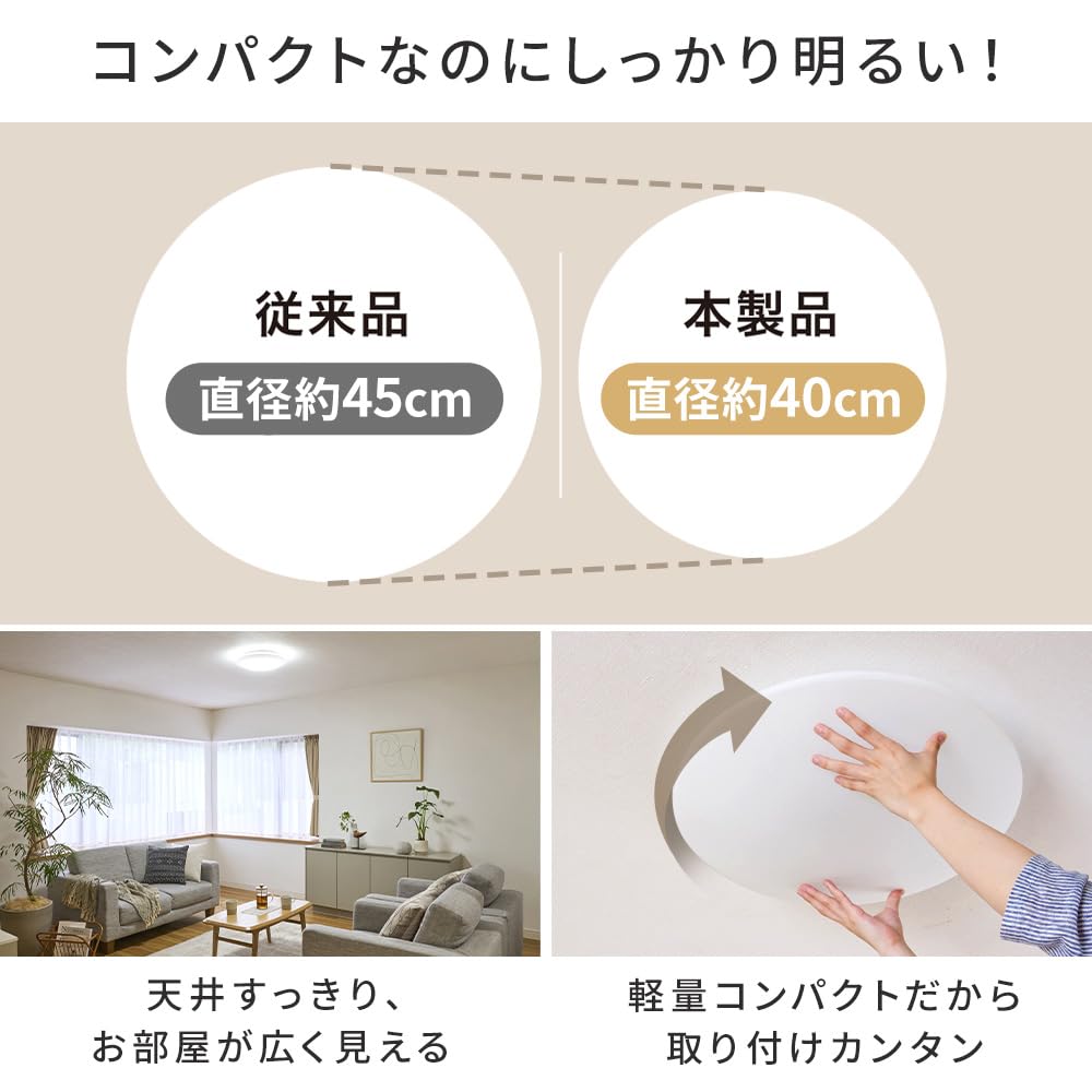 アイリスオーヤマ(IRIS OHYAMA)のストアを表示 【6畳用】アイリスオーヤマ LEDシーリングライト 明るさが変えられる リモコン・リモコンホルダー付き 調光モデル CEA-AZ06D in use