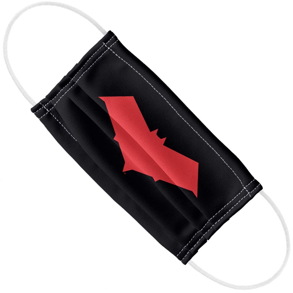 Batman Red Hood 1-Ply Reusable Face Mask Covering with Adjustable Nose Wire, Unisex