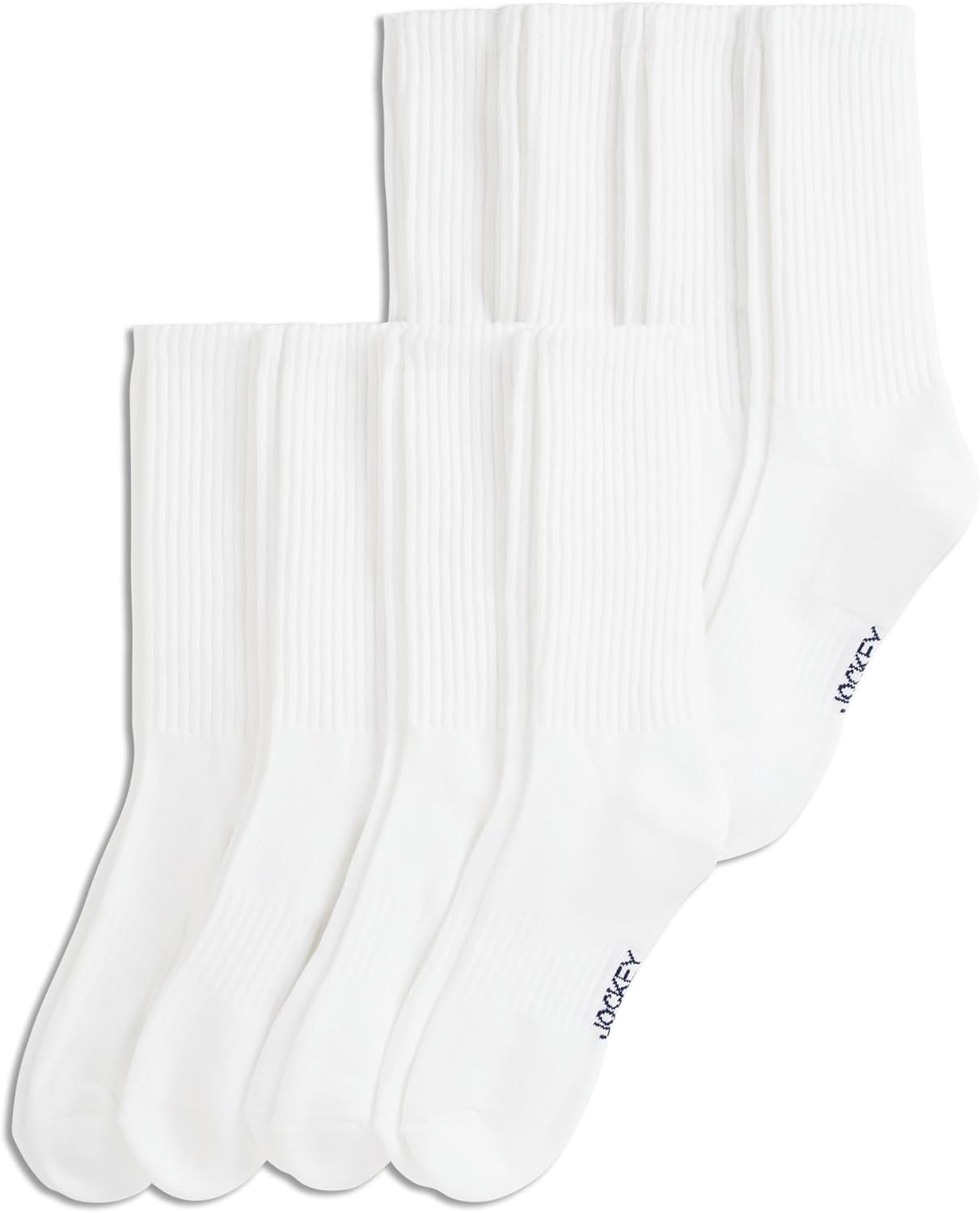 Jockey Men's Everyday Cotton Blend Crew Socks (8-Pack)