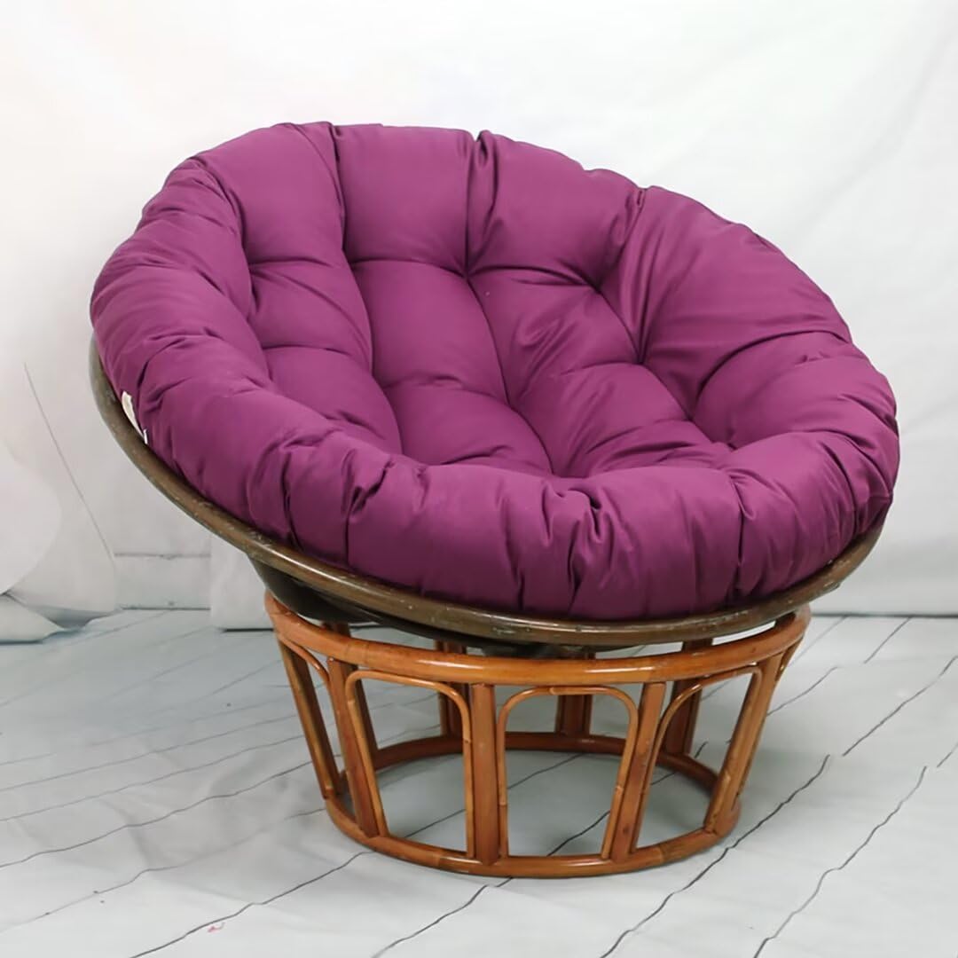 Cojín de suelo violeta 110 cm para crear un rincón acogedor en terrazas y patios