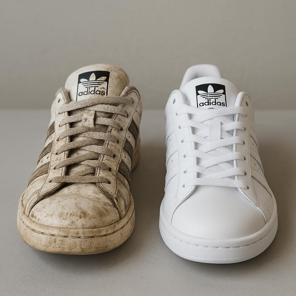 Starter Cleaning Kit - 1x Advanced Cleaning Solution, 1x Shoe Cleaning Brush For Suede, Leather, Canvas, and Mesh Shoes and White Sneakers.