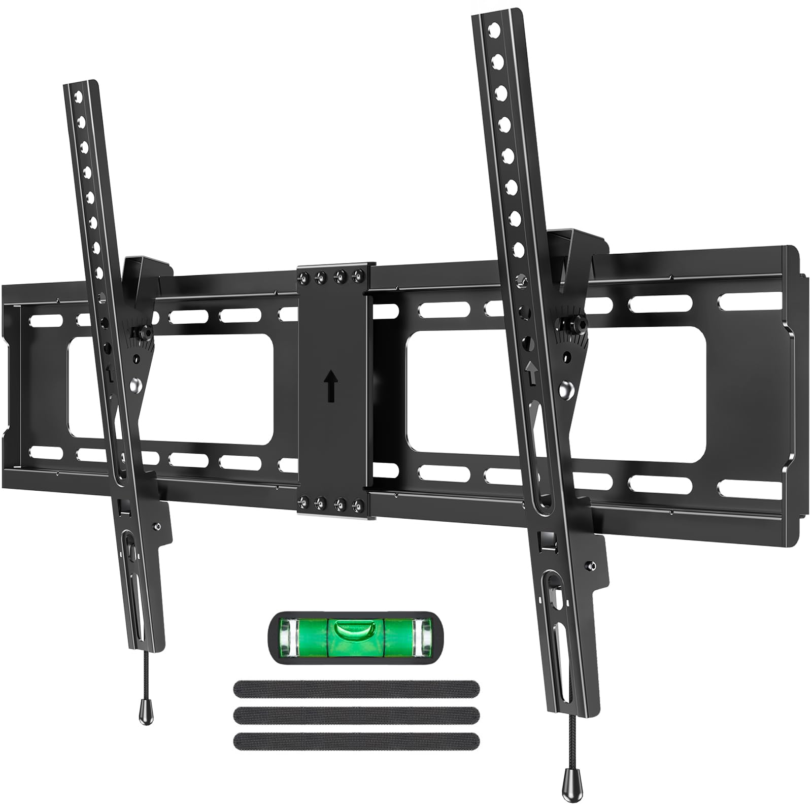 MOUNTUP TV Wall Mount Tilting TV Mount Bracket for Most 37-82 Inch Flat Screen/Curved Low Profile Wall Mount Saving Space Max VESA 600x400mm Hold up to 132 lbs Fit 16" 18" 24" Stud MU0008