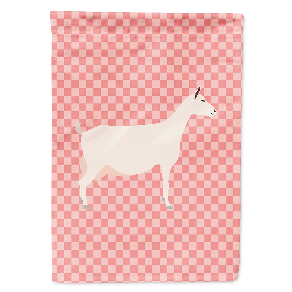 Drapeau chèvre de Saanen en toile résistante pour façade sans décoloration