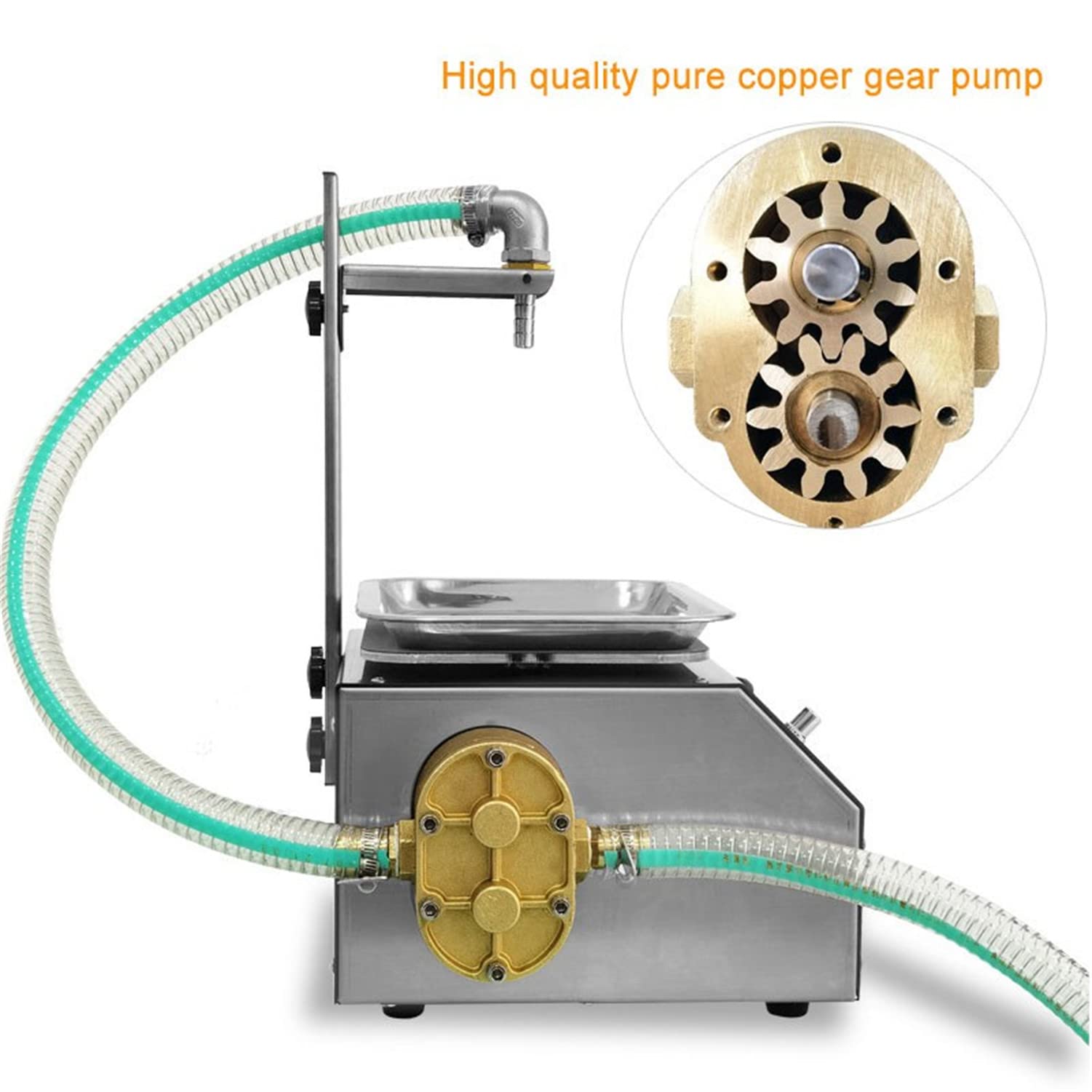 Machine de Remplissage de Liquide, Petite Machine de Remplissage de Miel 15L/Min, réglable de 0 à 40 cm, pour Le Remplissage de liquides visqueux tels Que Le Miel, Le Tahini