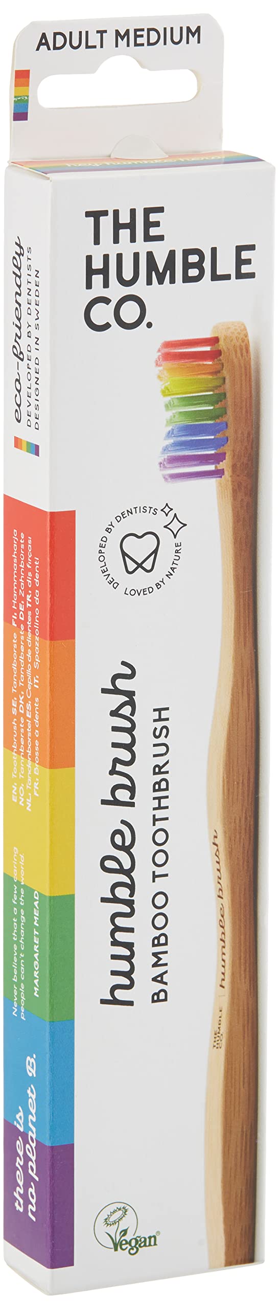 The Humble Co. Brush Orta Proud Edition Renkli Yetiştkin Diş Fırçası (2 paketi)