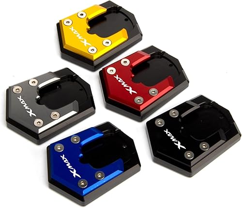 Miniatura 2 de Para Xmax 300 125 250 X-MAX 300 2017 2018 2019 2020 2021 motocicleta CNC Soporte de extensión lateral Soporte de extensión Trípode extendido (Color