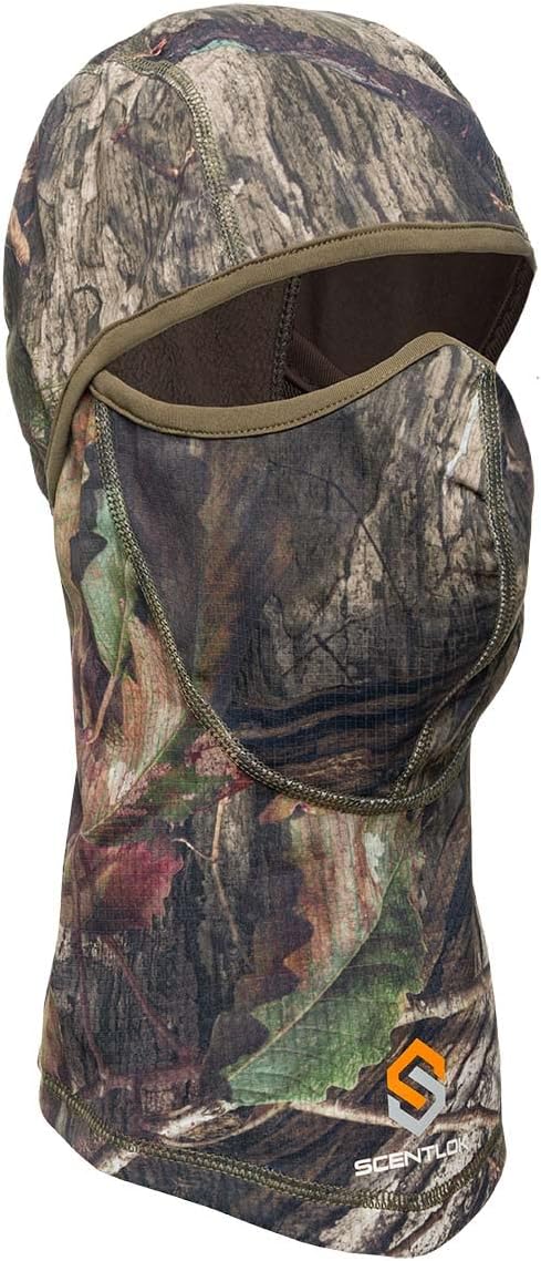 ScentLok Lightweight Headcover, Camo Balaclava Face Mask for Hunting, Camping, and Outdoor Use, One Size