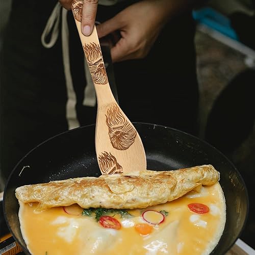 Miniatura 4 de Star War - Juego de 5 cucharas de madera para cocinar, divertidas cucharas de bambú talladas, accesorios de cocina para cocinar, espátula de madera