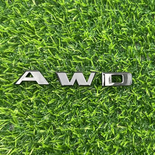 Image of Rear Tailgate Emblem Nameplate 3D Letter Badge Replacement for 2016-2024 84604285 inchAWD 1Pc (Gloss Black)