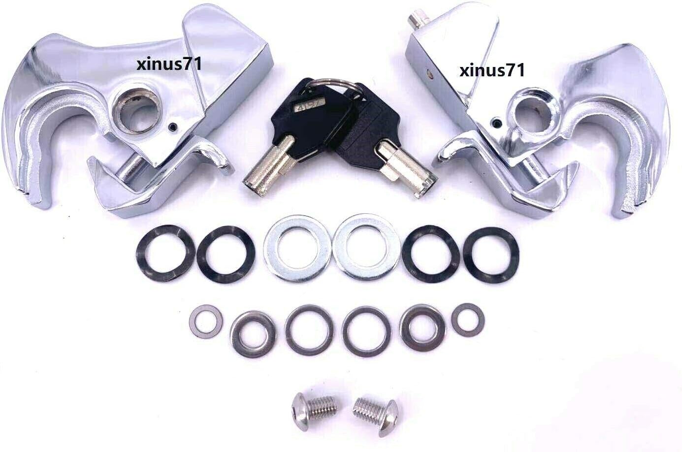 Locking Detachable Rotary Docking Latches for Harley