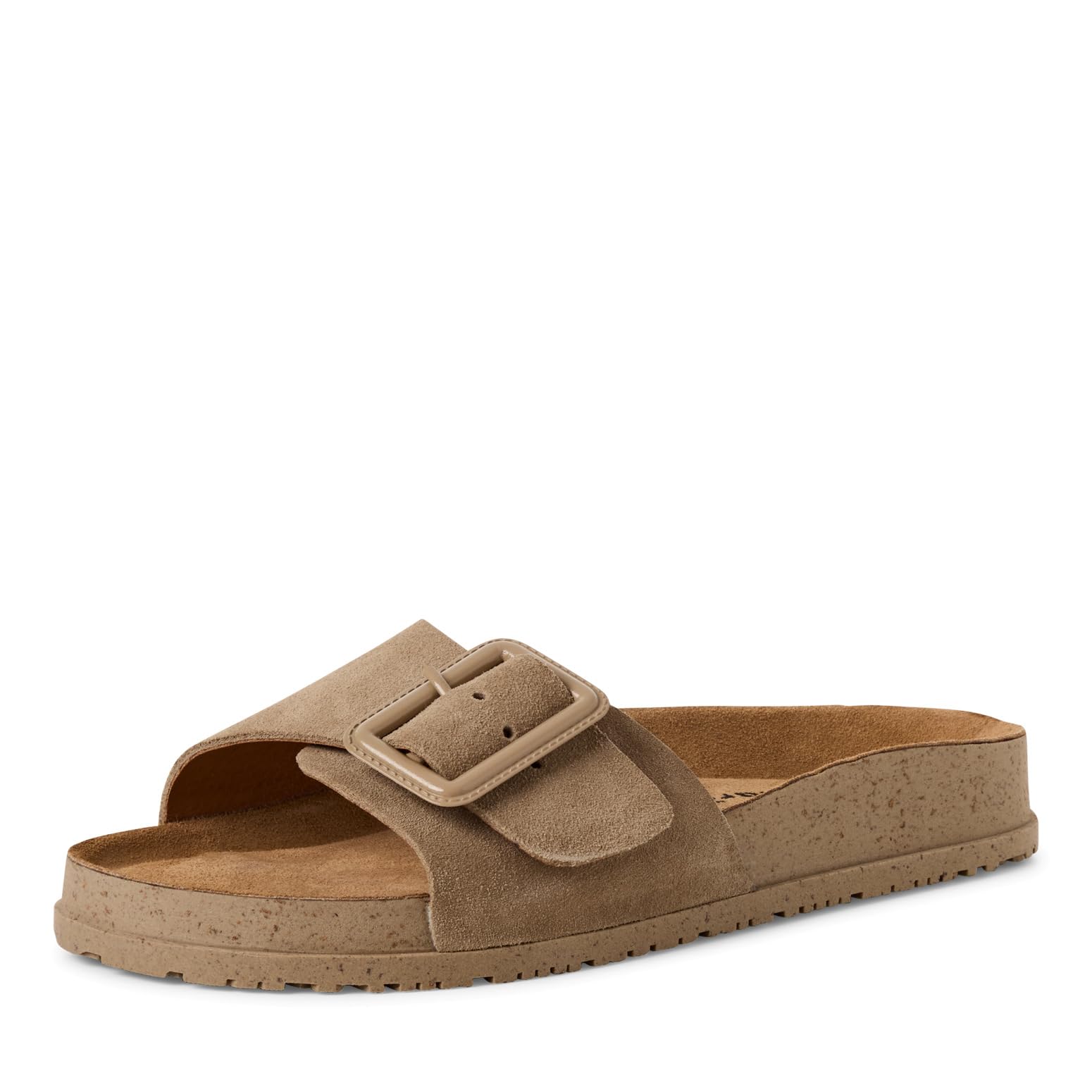 Tamaris Women's footbed mule leather flat beige 6.5 UK