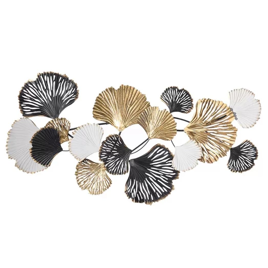Dekoracja ścienna Metalowa Rzeźba ścienna Metalowe Dekoracje Ścienne Liść Ginkgo Wall Art Decor Dekoracje Ścienne Do Dekoracji Sypialni W Salonie Ozdoba ścienna