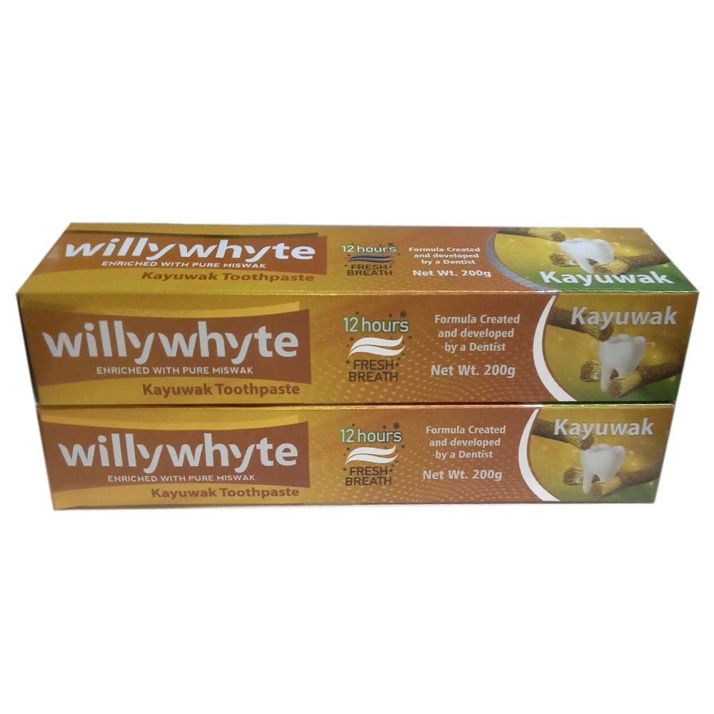 Willywhyte Kayuwak Toothpaste Enriched with Pure Miswak 400Gm(2x200gm) (B0BCK8XQKJ) Amazon Price History, Amazon Price Tracker