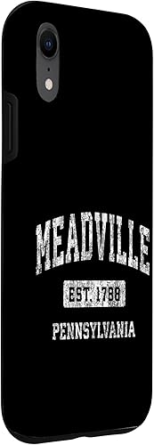 Miniatura 3 de Meadville Pennsylvania PA Vintage Sports Established Design Case for iPhone XR