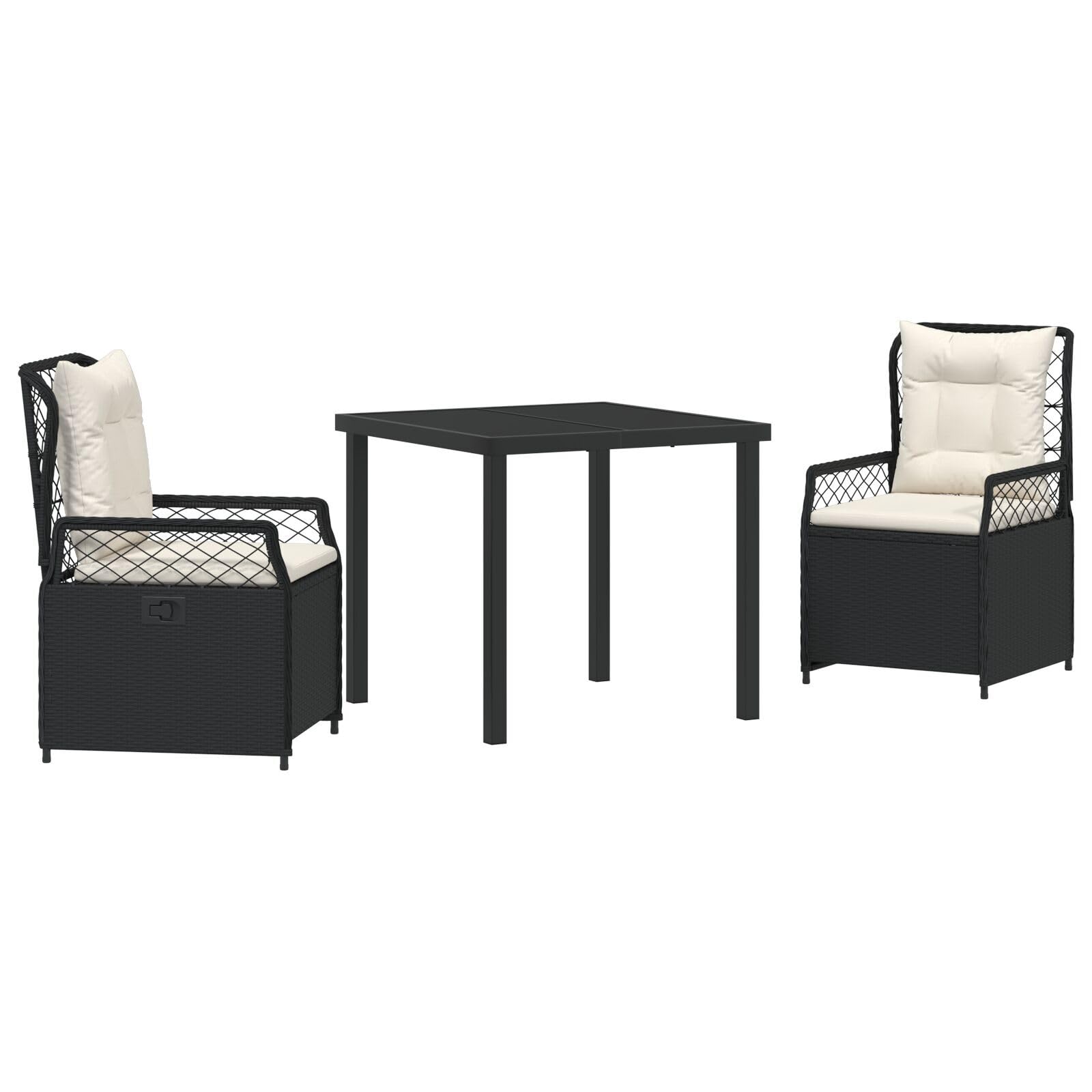 vidaXL 7-Piece Garden Dining Set Brown Poly Rattan