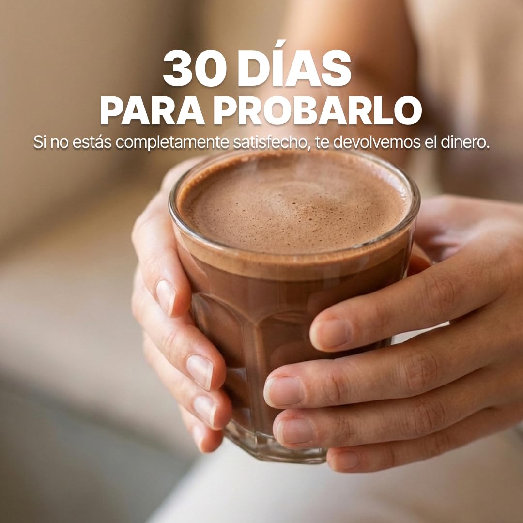 Cacao con Hongos Adaptógenos 7 en 1 – Melena de León, Cordyceps, Reishi, Chaga, Maitake, Ashwagandha y Maca – Energía Natural, Enfoque Mental y Bienestar Diario – 30 Raciones