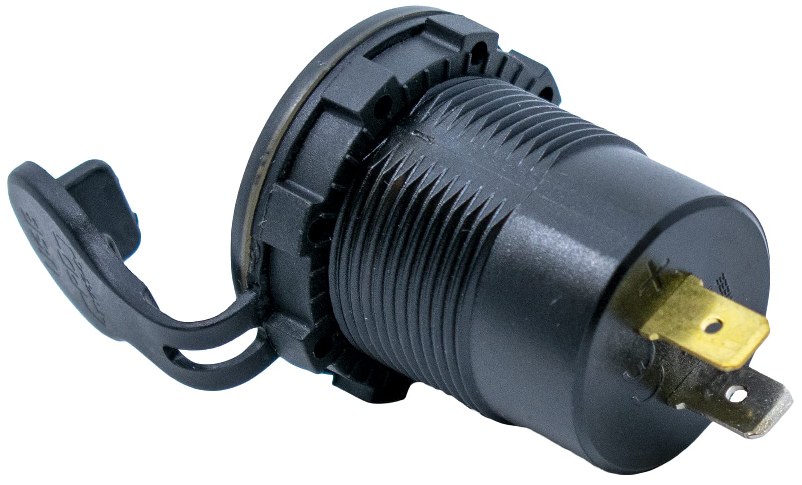 36W Buchse Dual USB Typ C PD 3.0 (36W) + USB A QC4.0 (18W) Schnellladegerät für Auto, Boot, Marine & RVs mit eingebautem Voltmeter