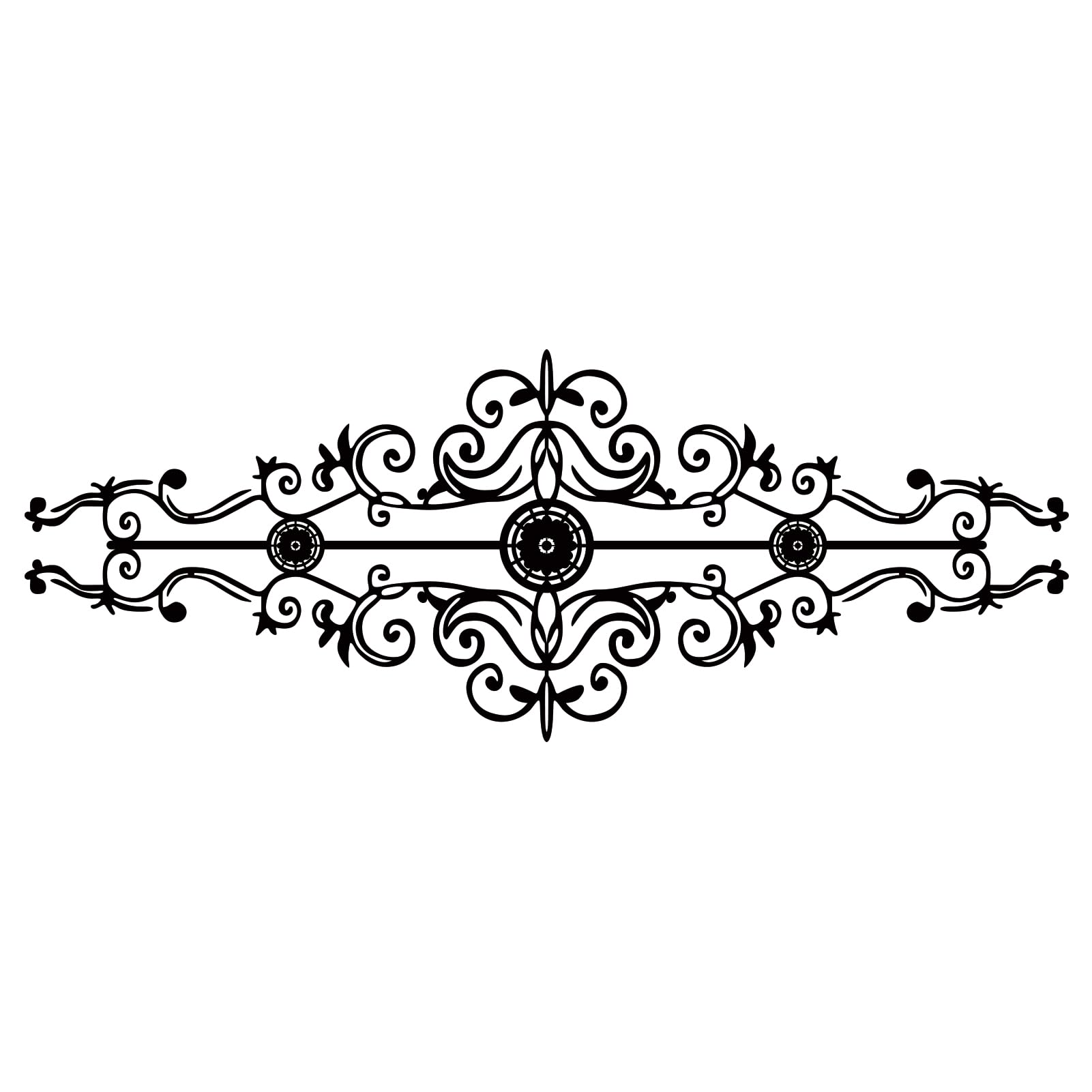 Metal Scroll Wall Decor Rustic Iron Wall Medallion Small Traditional Scroll Arts Home Decorations Scroll Accent Wall Art for Home Living Room Front Porch Above Door Hallway Entryway