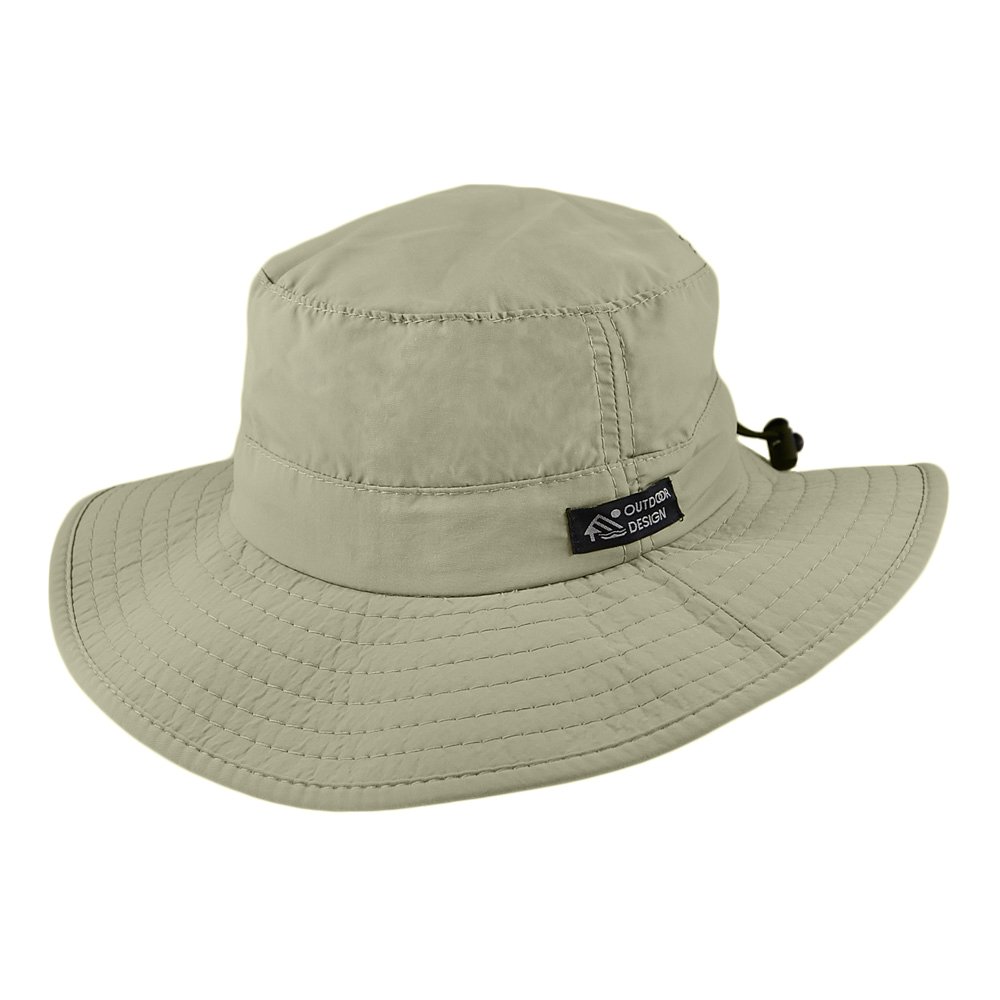 Dorfman PacificHats Evergreen Packable Big Brim Boonie Hat - Khaki L
