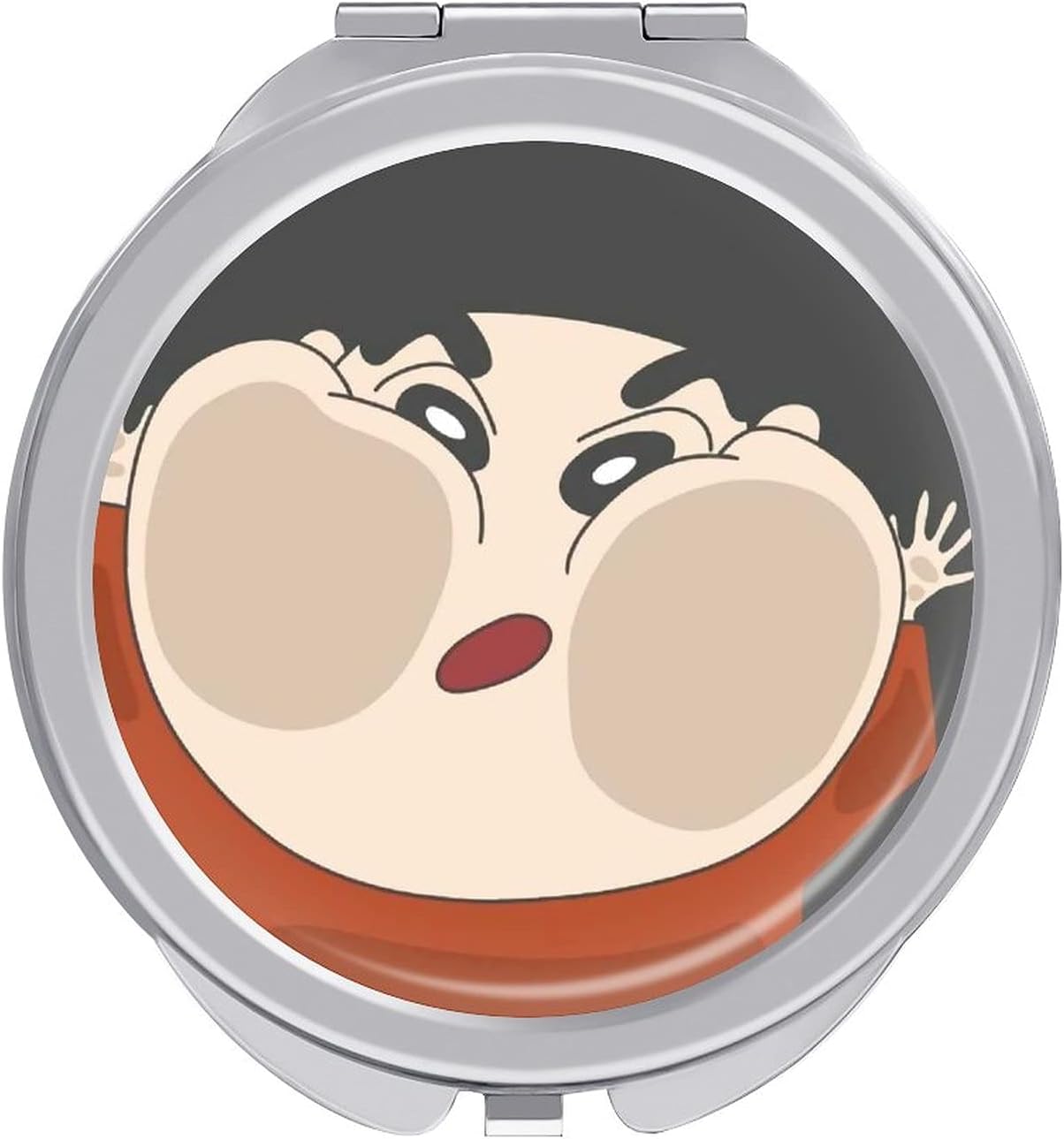 クレヨンしんちゃん 化粧鏡 化粧ミラー 風呂鏡 シャワーミラー メイクミラー 携帯ミラー 浴室鏡 丸型 女優ミラー 便利 女の子 持ち運び 旅行 通勤 通学 可愛い おしゃれ 人気 キャラクター Evarun Is