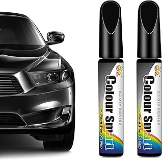 2-in-1 Auto-Kratzer-Reparatur Stift mit Lack-Entferner Paste für Automobil - Schwarz, 2 Stück