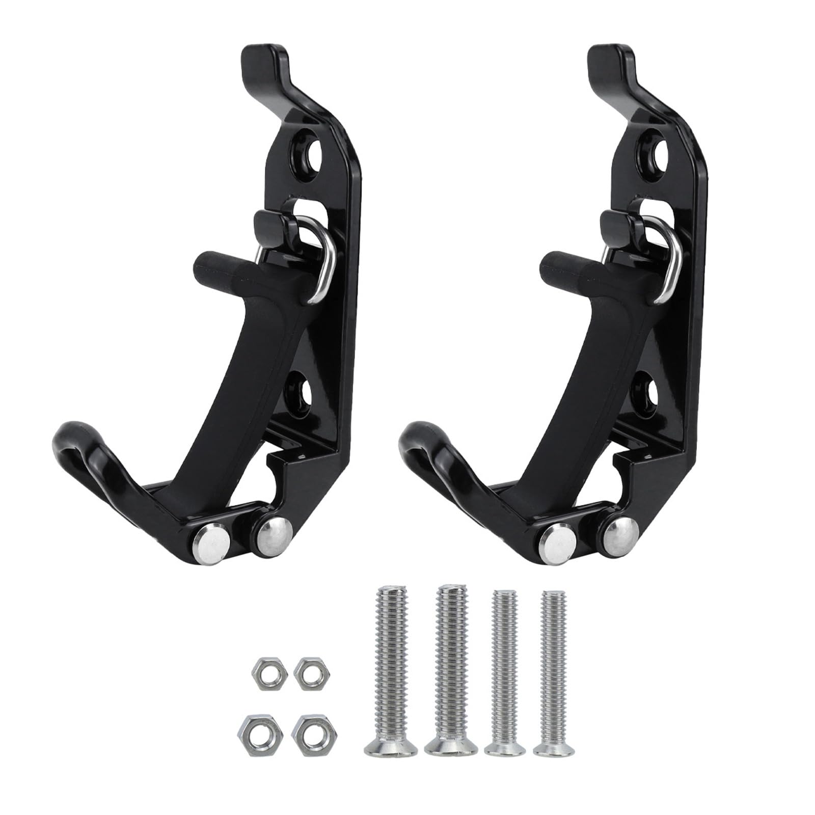 Montesy Pair Shovel Mount for Roof Rack Metal Rubber Clamps Quick Release Holders Simple Installation for Trucks & Boats