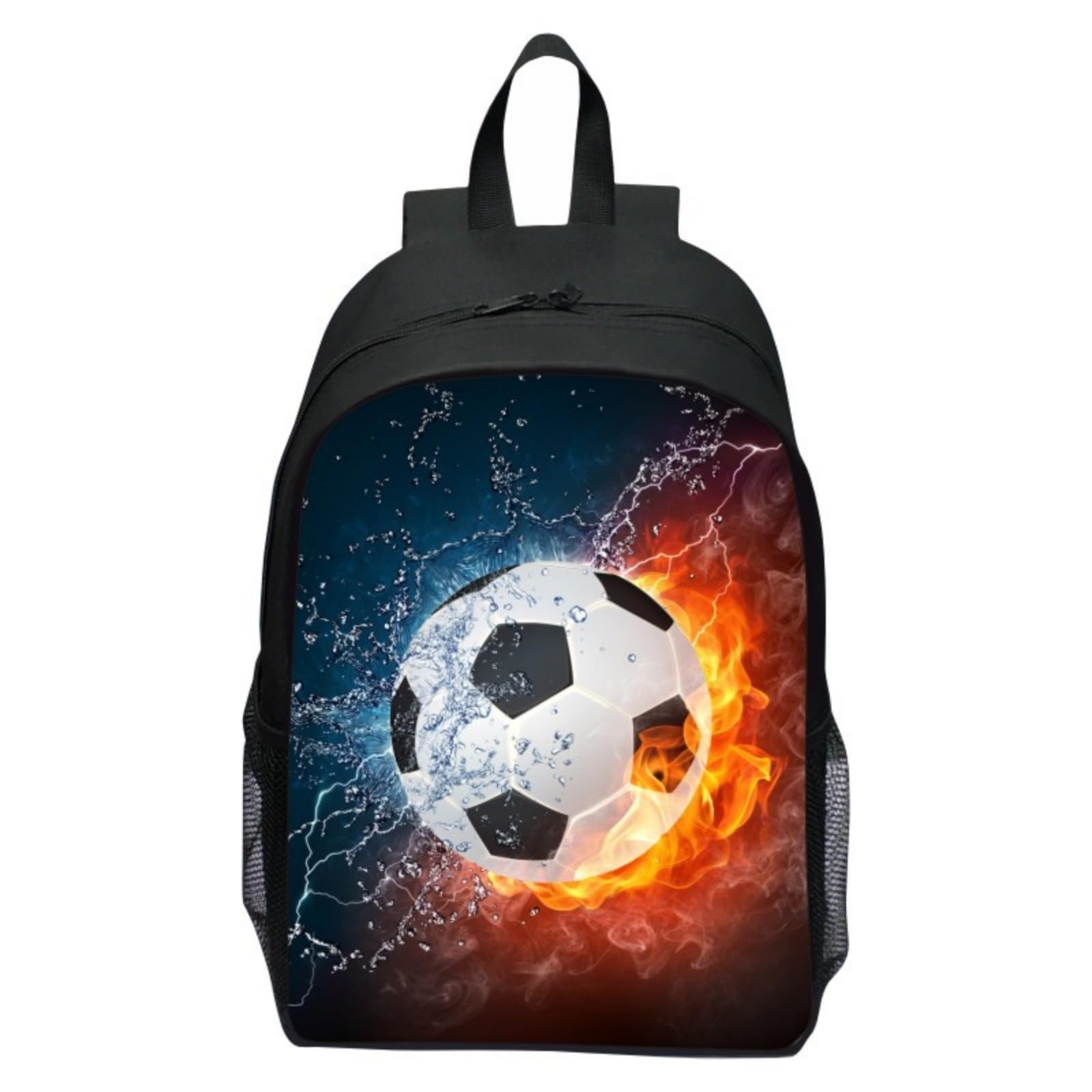 Tonone Mochila escolar ,Mochila de fútbol para niños con estampado de fútbol